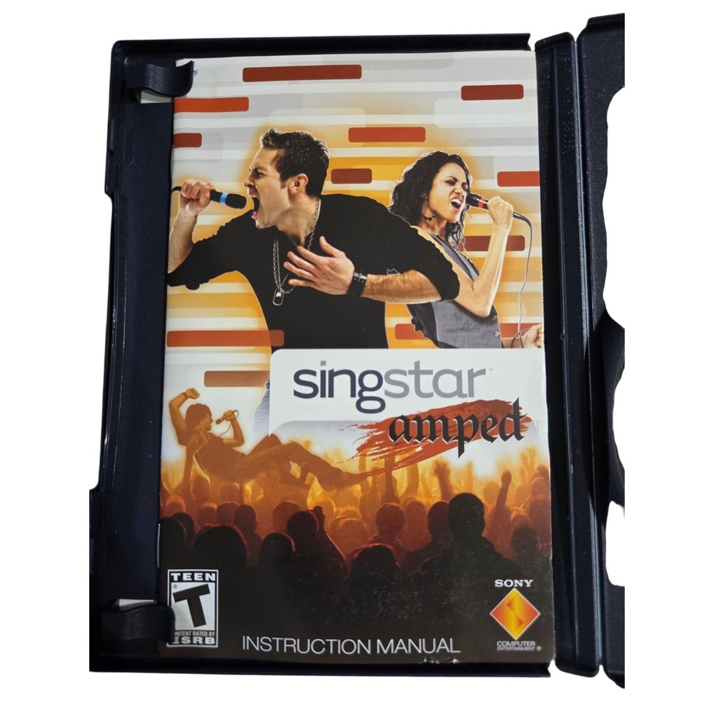 SingStar Amped (Sony PlayStation 2) PS2 Complete CIB - Picture 2 of 4